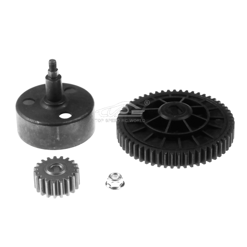 Upgraded Clutch Bell Metal Cup Gear Set ( High Speed 19T/55T) for 1/5 Scale Hpi Rovan KM ROFUN Baja 5B 5T 5SC SS TRUCK RC CAR Parts