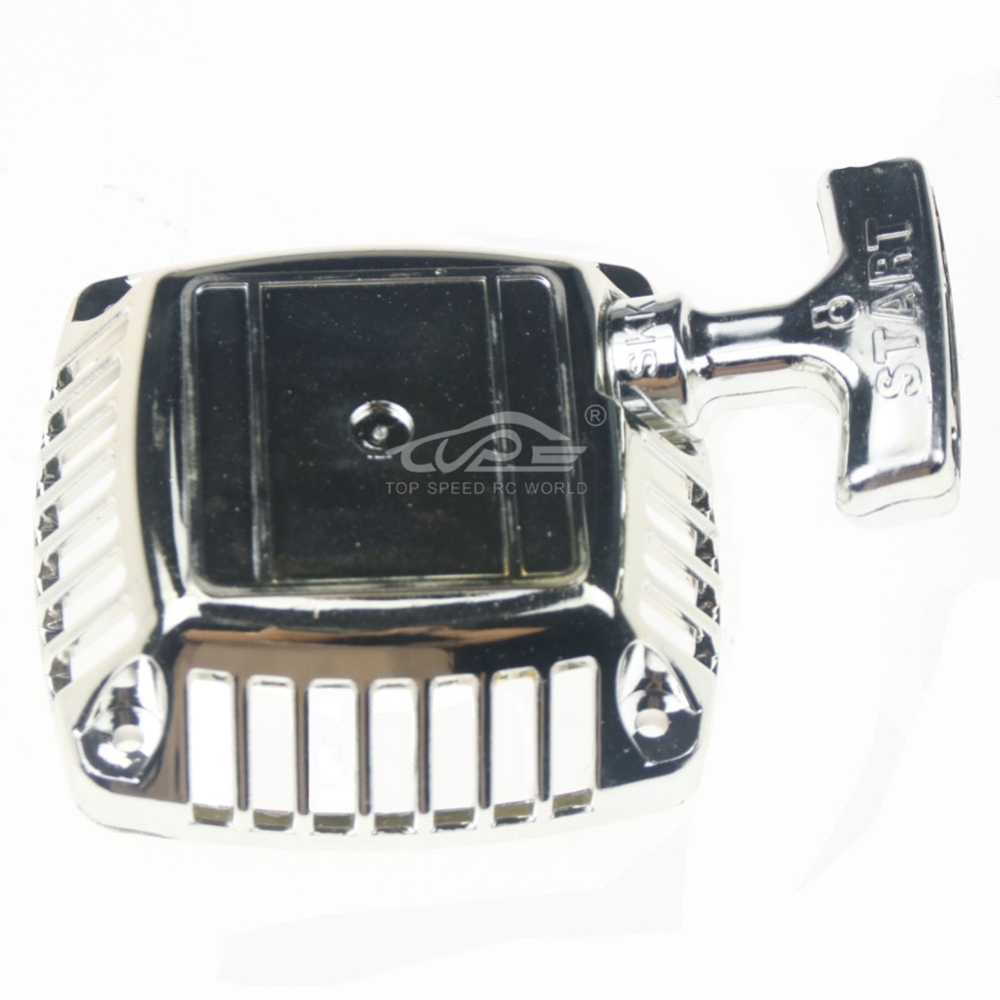 Chrome Pull Starter for 23cc-30.5cc Zenoah CY Motor for 1/5 Hpi Rovan Kingmotor Rofun Baja 5B 5T FG Losi 5ive T Redcat Rcmk Truck Rc Car Parts