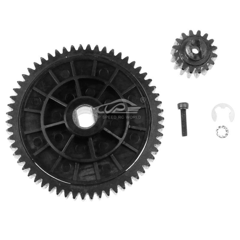 TOP SPEED RC WORLD 58T/16T Metal High Torque Spur Gear Set Fit for 1/5 HPI ROVAN KM ROFUN BAJA 5B 5T 5SC SS TRUCK RC CAR PARTS