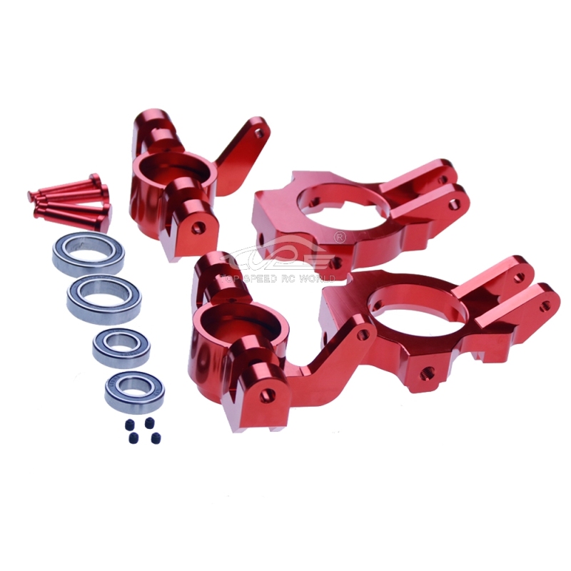 TOP SPEED RC WORLD Alloy Front Hub kit red fit Losi 5ive T