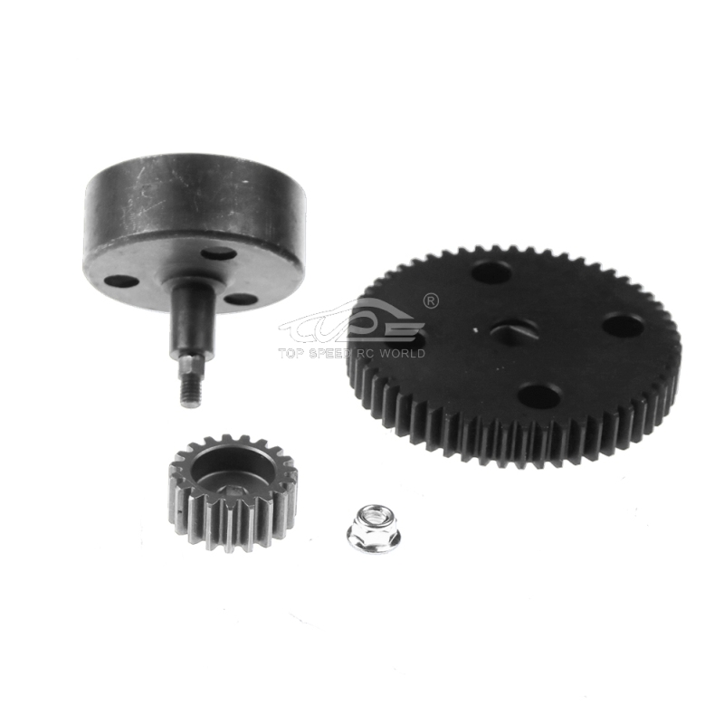 Upgraded Clutch Bell Metal Cup Gear Set ( High Speed 19T/55T) for 1/5 Scale Hpi Rovan KM ROFUN Baja 5B 5T 5SC SS TRUCK RC CAR Parts