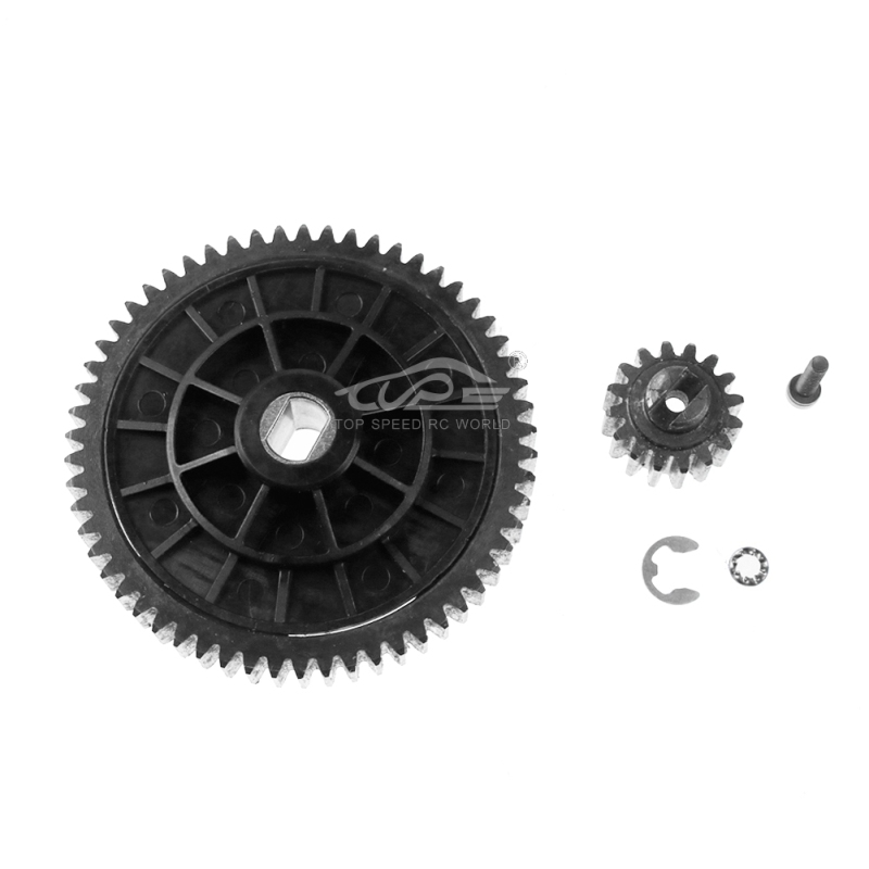 TOP SPEED RC WORLD 58T/16T Metal High Torque Spur Gear Set Fit for 1/5 HPI ROVAN KM ROFUN BAJA 5B 5T 5SC SS TRUCK RC CAR PARTS