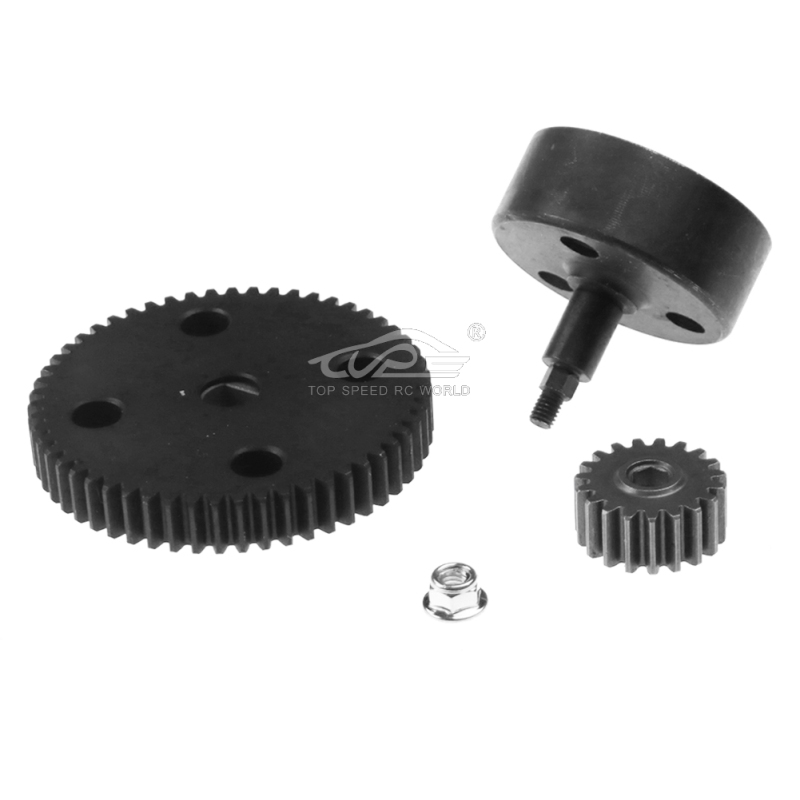 Upgraded Clutch Bell Metal Cup Gear Set ( High Speed 19T/55T) for 1/5 Scale Hpi Rovan KM ROFUN Baja 5B 5T 5SC SS TRUCK RC CAR Parts