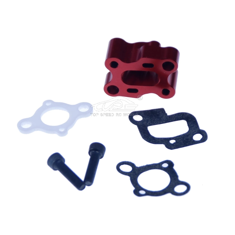 TOP SPEED RC WORLD CNC Intake Manifold Red for HPI Rovan KM 1/5 Rc Buggies Baja 5B 5T 5SC