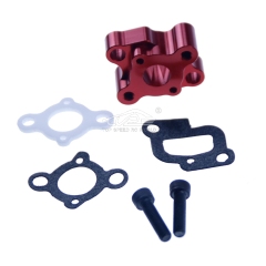 FLMLF CNC Intake Manifold Red for HPI Rovan KM 1/5 Rc Buggies Baja 5B 5T 5SC