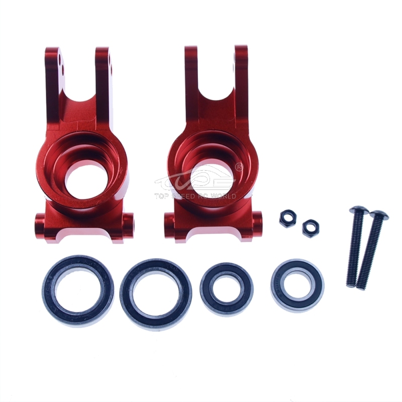 TOP SPEED RC WORLD Alloy Rear Hub kit red fit Losi 5ive T