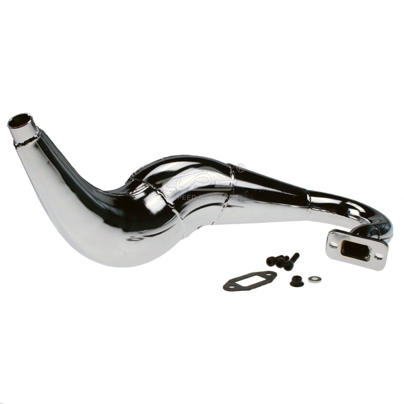 TOP SPEED RC WORLD Metal 71CC Engine Exhaust Pipe Kit for 1/5 ROVAN ROFUN LT LOSI 5IVE T KINGMOTOR X2 DDT FID REDCAT RCMK Truck Parts