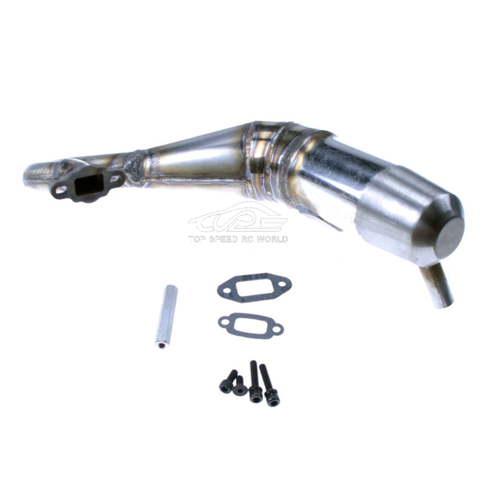 TOP SPEED RC WORLD 1/5 Steam oil Haruka car exhaust pipe LT Gasoline R2 (Stainless steel material)