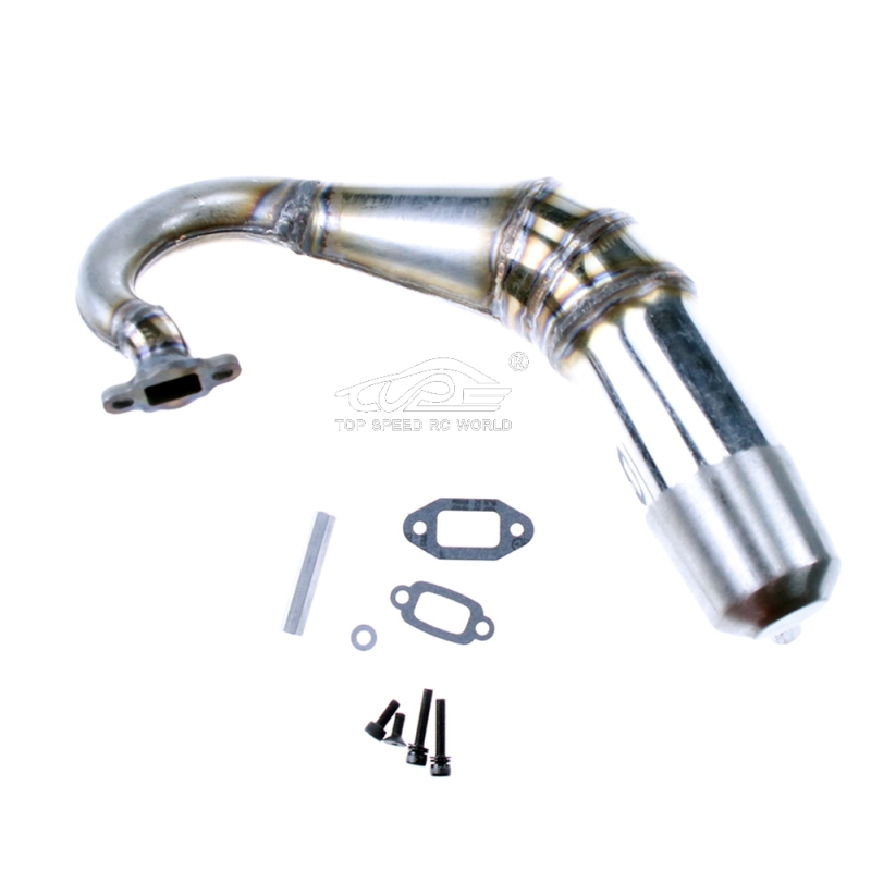 TOP SPEED RC WORLD 1/5 Steam oil Haruka car exhaust pipe LT Gasoline R2 (Stainless steel material)