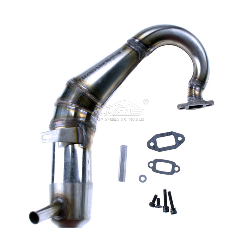 TOP SPEED RC WORLD 1/5 Steam oil Haruka car exhaust pipe LT Gasoline R2 (Stainless steel material)