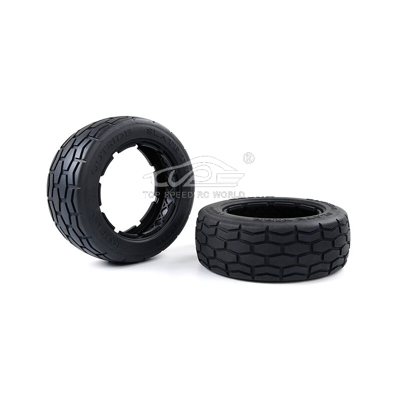 TOP SPEED RC WORLD New Style Front Tire Skins 2pc for 1/5 Hpi Rovan Km Rofun Baja 5b LT V5 5S F5 LOSI 5IVE-T DDT FID QL TRUCK Rc Car Parts