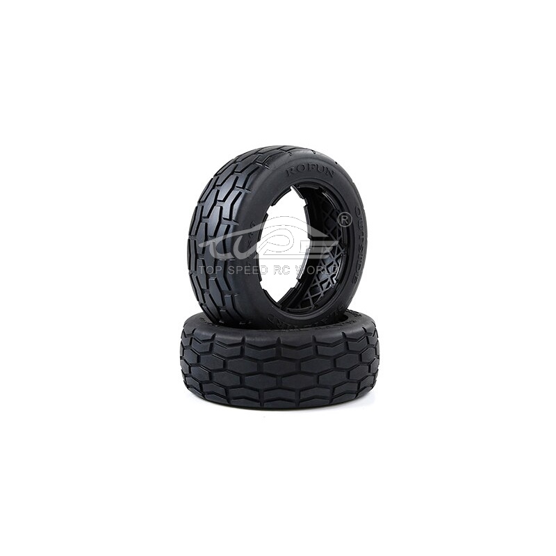 TOP SPEED RC WORLD New Style Front Tire Skins 2pc for 1/5 Hpi Rovan Km Rofun Baja 5b LT V5 5S F5 LOSI 5IVE-T DDT FID QL TRUCK Rc Car Parts