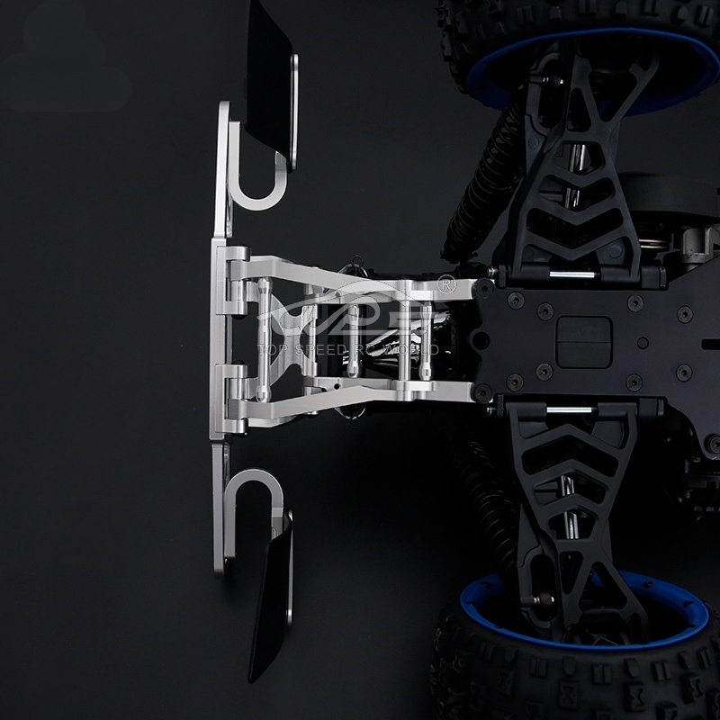 TOP SPEED RC WORLD CNC Metal Rear Bumper Set Fit 1/5 HPI Rofun Baha Kingmotor Rovan Baja 5T 5SC Rc Car Racing Toys Parts