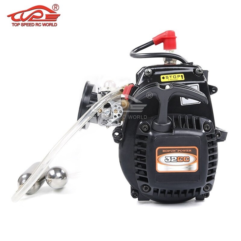 TOP SPEED RC WORLD 1/5 Gasoline RC Car LT 4 Bolt 32CC Engine with Booster Pump Set