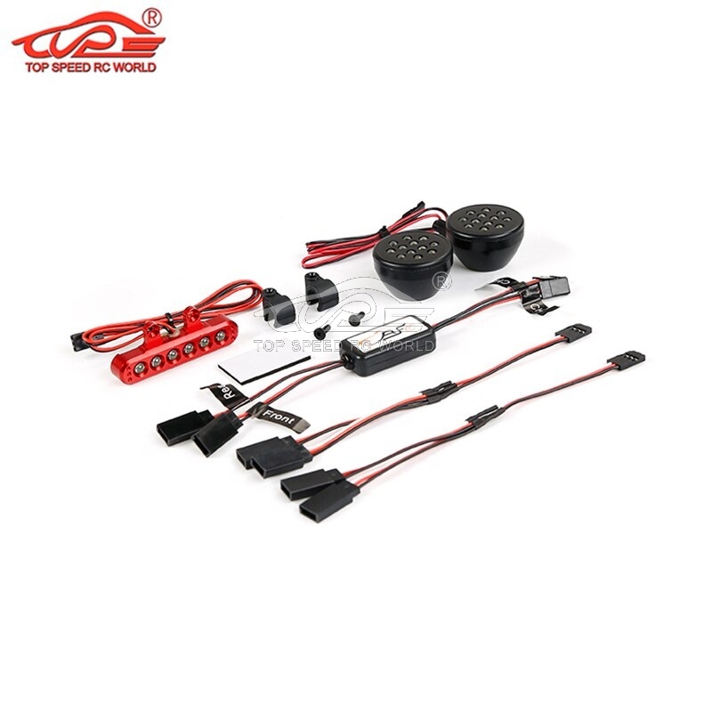 TOP SPEED RC WORLD LED Front Lamp + Taillight Rear Light Set 2 for 1/5 Scale Hpi Rofun Km Rovan Baja 5B 5SC BAJA 4WD TRUCK Rc Car Parts