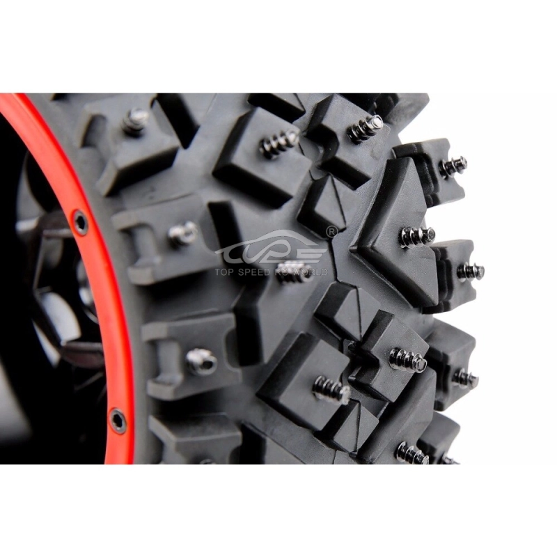 TOP SPEED RC WORLD All Terrain Nail Tire Front and Rear Wheel Tyre 4PCS/SET for 1/5 HPI Baja 5B ROVAN KINGMOTOR1.0 2.0 TRUCK PARTS