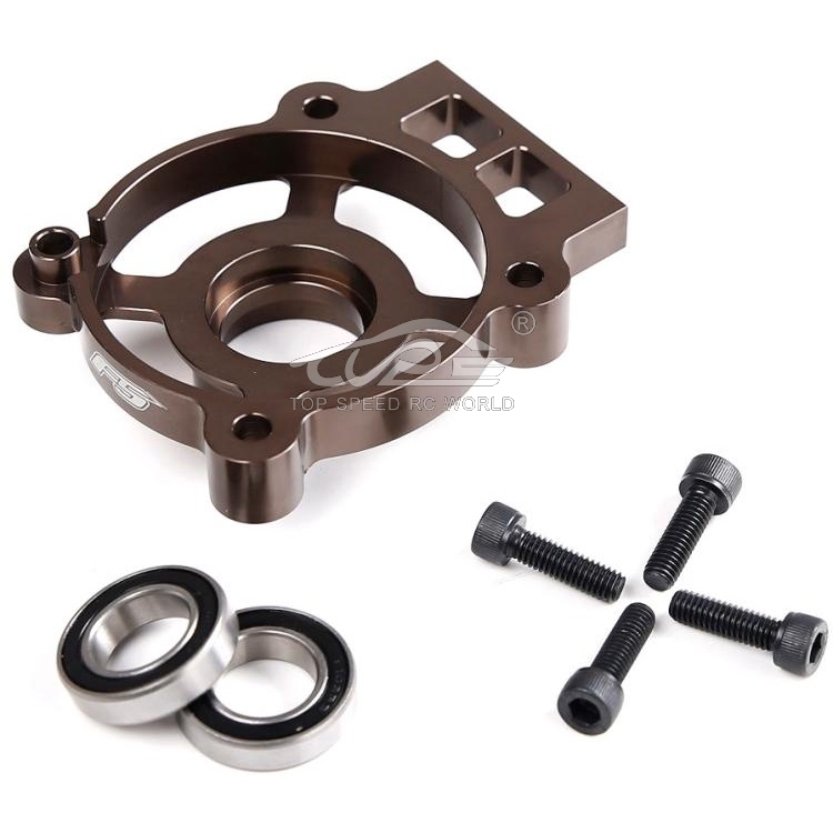 TOP SPEED RC WORLD CNC Alloy Clutch Bell Mount Brace for 1/5  Rovan ROFUN F5 4WD  MCD XS5 Truck Rc Car Parts