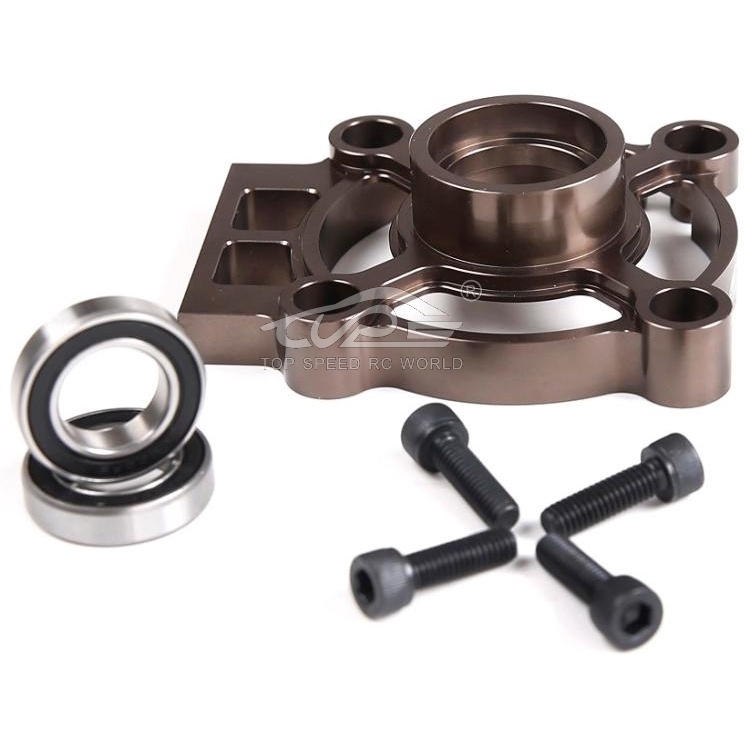 TOP SPEED RC WORLD CNC Alloy Clutch Bell Mount Brace for 1/5  Rovan ROFUN F5 4WD  MCD XS5 Truck Rc Car Parts