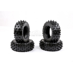 TOP SPEED RC WORLD Front and Rear Nail Tire Skin 4pc for 1/5 Losi 5ive-t Rovan Lt Kingmotor X2 Ddt Fid Redcat Rcmk Truck Rc Car Parts