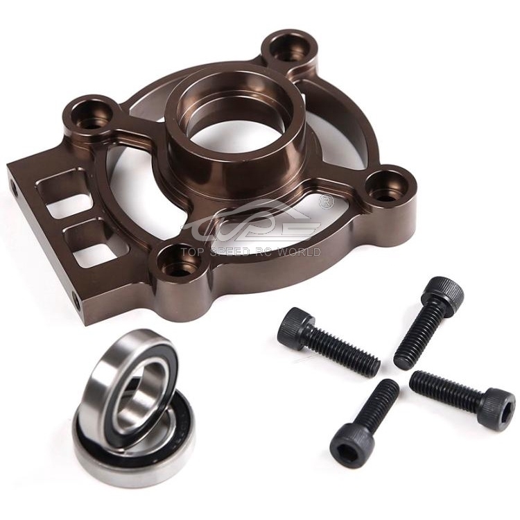 TOP SPEED RC WORLD CNC Alloy Clutch Bell Mount Brace for 1/5  Rovan ROFUN F5 4WD  MCD XS5 Truck Rc Car Parts