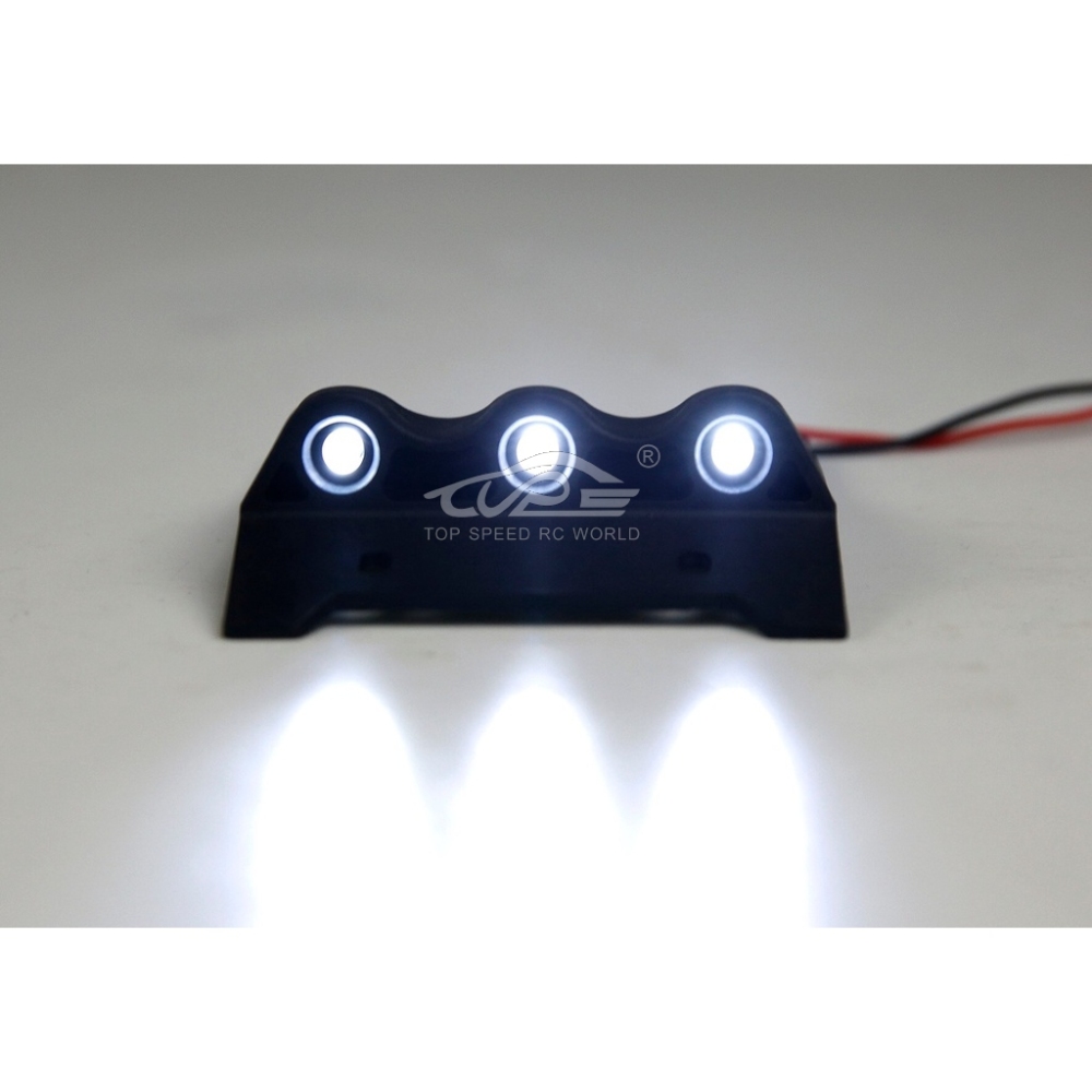 TOP SPEED RC WORLD Plastic Roof trim panel plate with LED lights for 1/5 Hpi Rovan Kingmotor Mcd Gtb Racing Baja 5b Truck Rc Car Parts