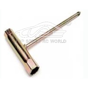 TOP SPEED RC WORLD Spark plug socket tool and screw tool dual purposewrench for 1/5 hpi rovan km baja losi fg redcat rcmk ddt fid ql gopad engines rc 