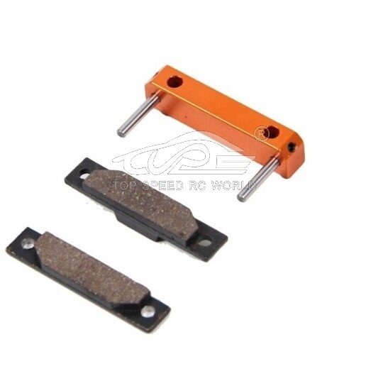 TOP SPEED RC WORLD CNC Alloy Brake Pad Set Fit for 1/5 HPI ROVAN ROFUN KM BAJA 5B 5T 5SC SS truck rc car parts