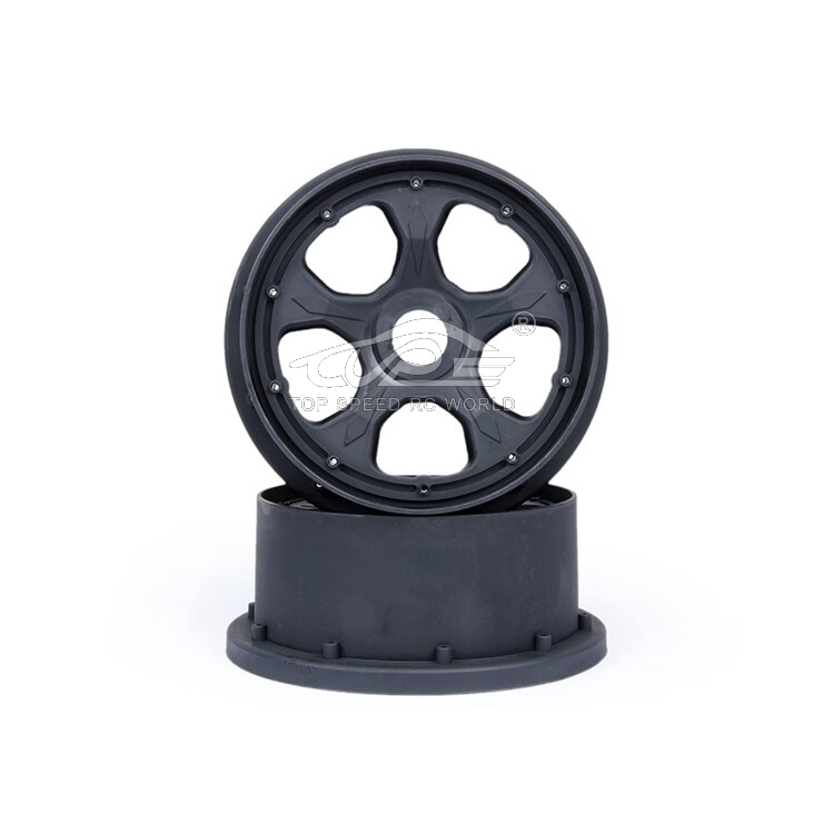 TOP SPEED RC WORLD Plastic Front Wheel Hubs 2pc for Hopi Rovan Kingmotor Rofun Baja 5b Ss Buggy Rc Car Parts
