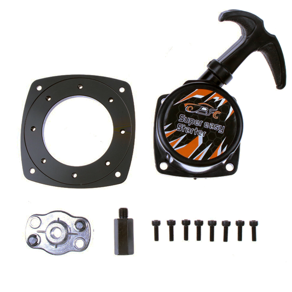 FLMLF Super Easy Pull Starter for 23cc ~ 36cc Engine Zenoah CY for 1/5 Hpi Rofun Baha Rovan Km Baja 5b 5t 5sc Losi 5ive T Rc Car Parts