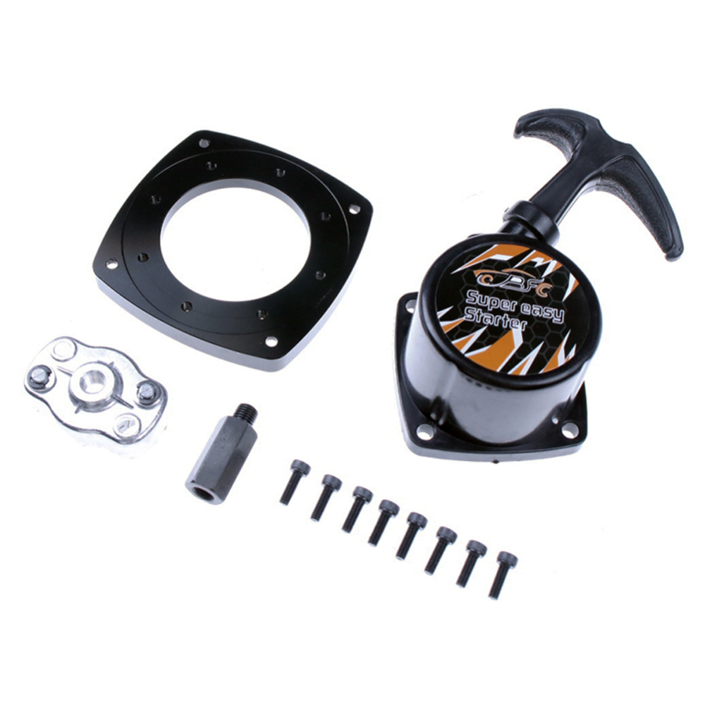 FLMLF Super Easy Pull Starter for 23cc ~ 36cc Engine Zenoah CY for 1/5 Hpi Rofun Baha Rovan Km Baja 5b 5t 5sc Losi 5ive T Rc Car Parts