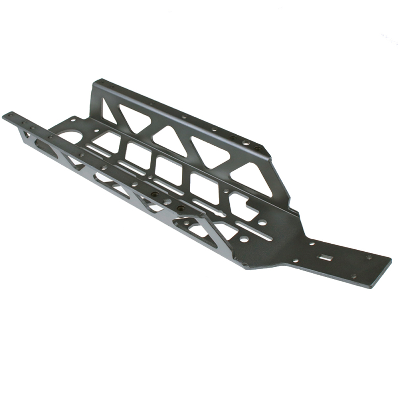 FLMLF CNC Metal Steal Light Chassis for 1/5 HPI ROVAN KM Rofun Baja 5B SS Buggy Rc Car Parts