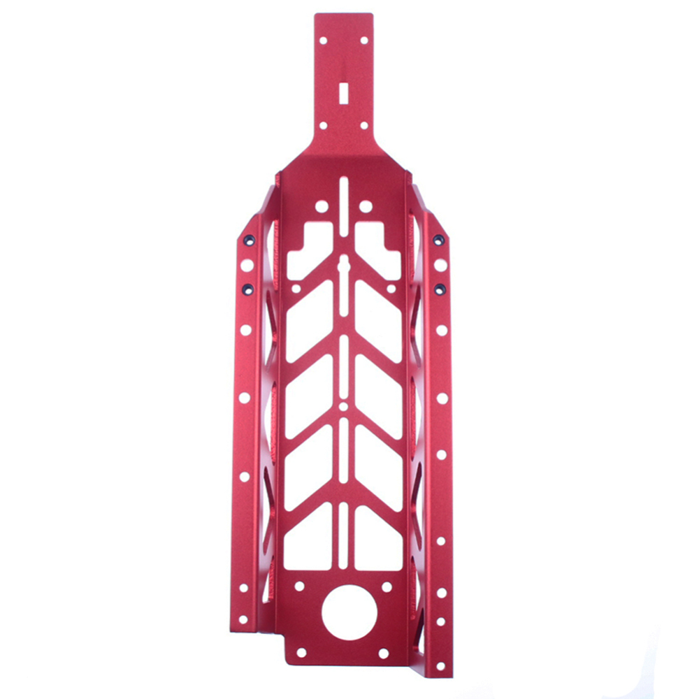 FLMLF CNC Metal Steal Light Chassis for 1/5 HPI ROVAN KM Rofun Baja 5B SS Buggy Rc Car Parts