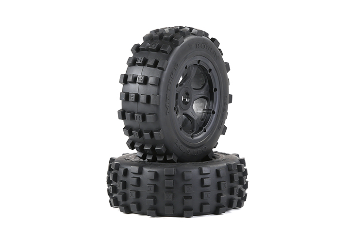 FLMLF Knobby Front Wheel Set for 1/5 Hpi Rovan Kingmotor Mcd Gtb Racing for Baja 5T 5sc Truck Rc Car Parts