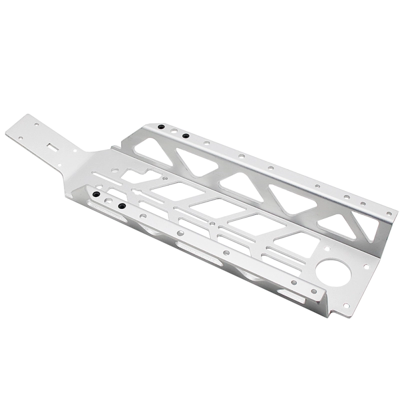 FLMLF CNC Metal Steal Light Chassis for 1/5 HPI ROVAN KM Rofun Baja 5B SS Buggy Rc Car Parts