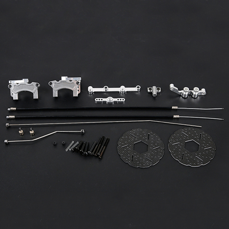 FLMLF Rear Wheels Cable Wire Brake Set for 1/5 Hpi Rovan Rofun Km Baja 5B 5T 5SC Ss Truck Rc Car Parts