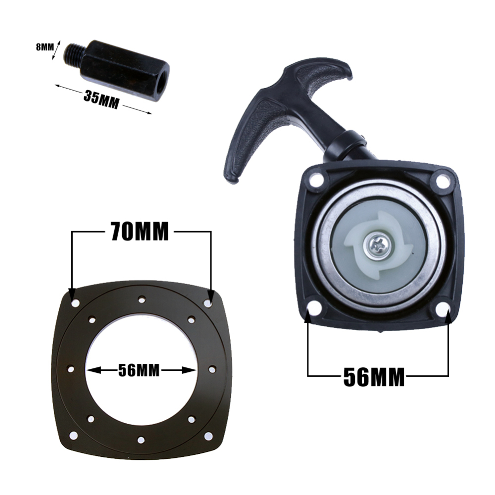 FLMLF Super Easy Pull Starter for 23cc ~ 36cc Engine Zenoah CY for 1/5 Hpi Rofun Baha Rovan Km Baja 5b 5t 5sc Losi 5ive T Rc Car Parts