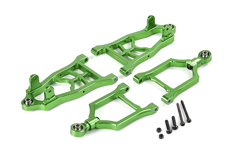 FLMLF Alloy Front Suspension A-Arm Set for 1/5 RC HPI ROVAN KM Rofun Baja 5B 5T 5SC Buggy Truck Parts