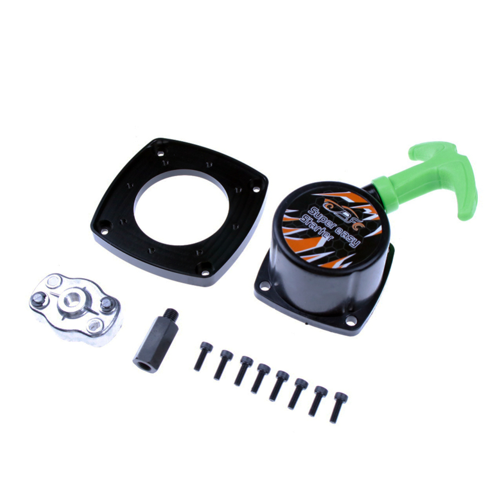 FLMLF Super Easy Pull Starter for 23cc ~ 36cc Engine Zenoah CY for 1/5 Hpi Rofun Baha Rovan Km Baja 5b 5t 5sc Losi 5ive T Rc Car Parts