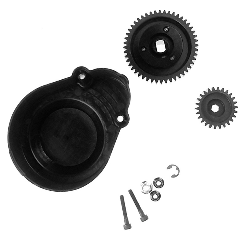 FLMLF Metal Super High 2 Speed Gear Kit 48T/26T with cover Fit for 1/5 HPI ROVAN ROFUN KM BAJA 5B 5T 5SC rc car Parts