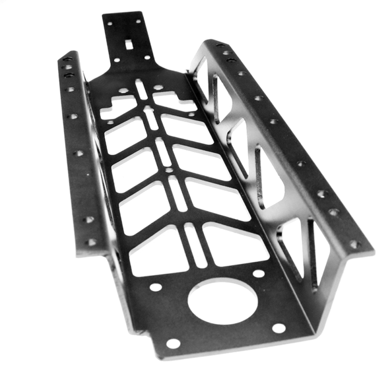 FLMLF CNC Metal Steal Light Chassis for 1/5 HPI ROVAN KM Rofun Baja 5B SS Buggy Rc Car Parts