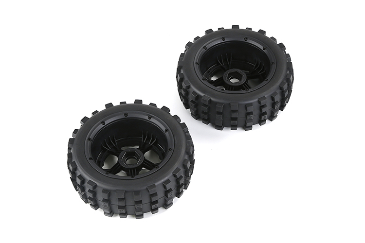 FLMLF Knobby Front Wheel Set for 1/5 Hpi Rovan Kingmotor Mcd Gtb Racing for Baja 5T 5sc Truck Rc Car Parts