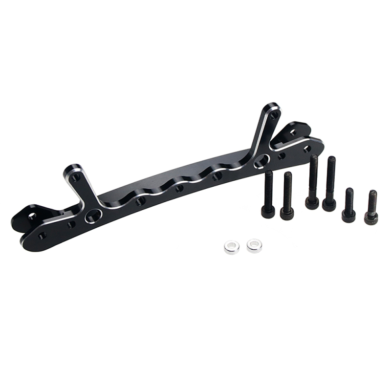 FLMLF TSRC CNC Rear shock brace set Black fit 1/5 RC Buggy HPI BAJA RV KM 5B 5T 5SC