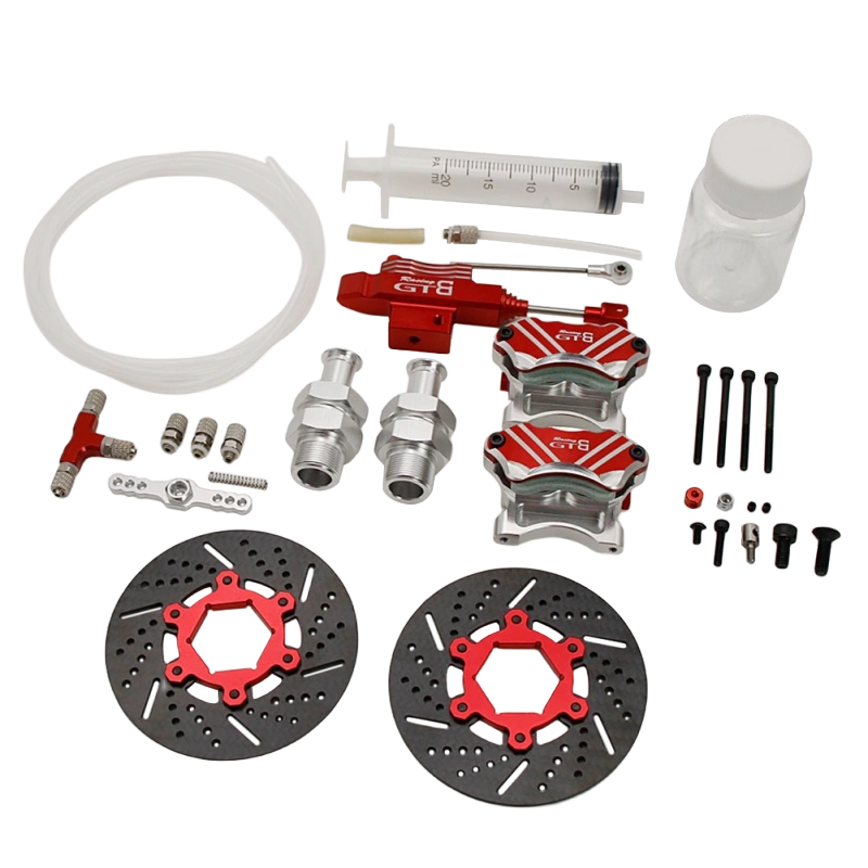 Front Hydraulic braking system set fit 1/5 hpi rovan baja 5b 5t parts