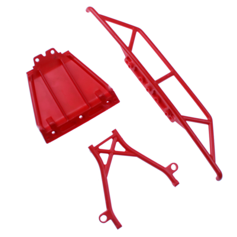 FLMLF Nylon front bumper kit Red for Losi 5ive T