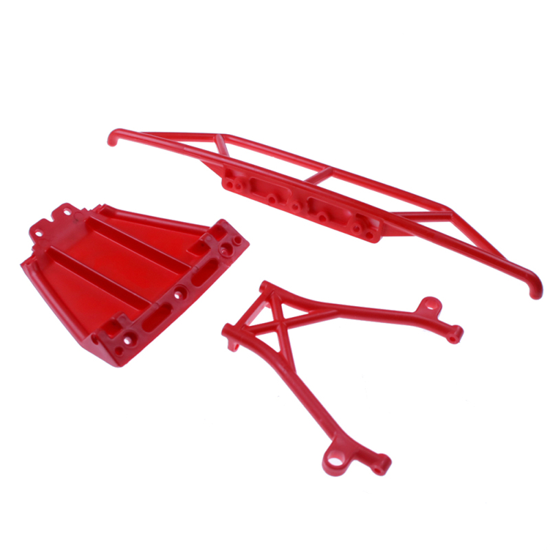 FLMLF Nylon front bumper kit Red for Losi 5ive T