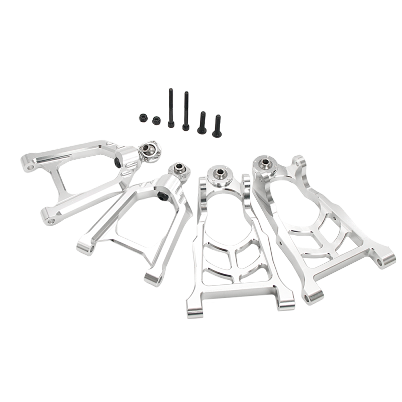 FLMLF Alloy Front Suspension A-Arm Set for 1/5 RC HPI ROVAN KM Rofun Baja 5B 5T 5SC Buggy Truck Parts