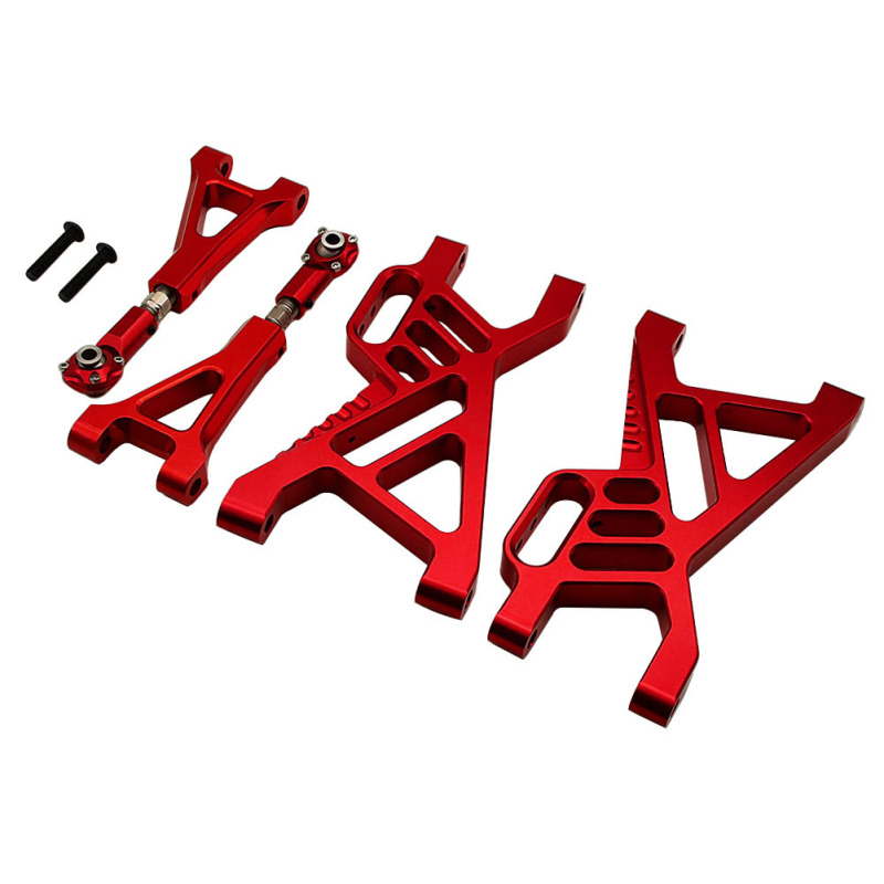 FLMLF Alloy rear suspension arm set Red fit 1/5 RC HPI baja 5B 5T 5SC