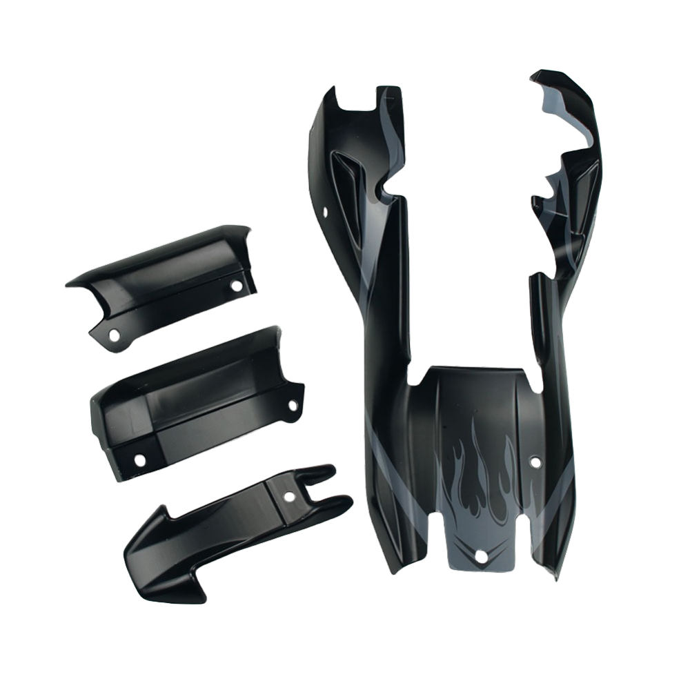 FLMLF Plastic Body Shell Cover Black Fit 1/5 Hpi Baja Rovan KM 5B