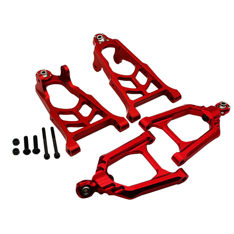 FLMLF Alloy Front Suspension A-Arm Set for 1/5 RC HPI ROVAN KM Rofun Baja 5B 5T 5SC Buggy Truck Parts