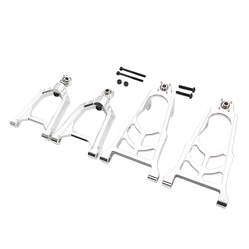 FLMLF Alloy Front Suspension A-Arm Set for 1/5 RC HPI ROVAN KM Rofun Baja 5B 5T 5SC Buggy Truck Parts